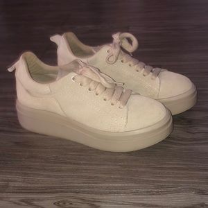 Zara Suede Platform Shoes